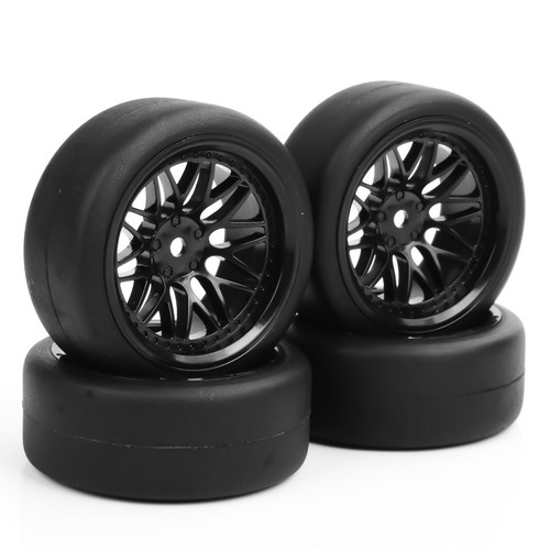 4pcs flat rubber tyres - &, wheel