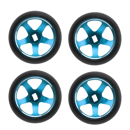 Blue 4pcs drift tires - blue,